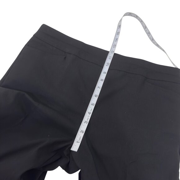 Chicos Womens Black Straight Leg Pull On Pants Size US 14R Stretch Rayon Blend - Picture 5 of 11